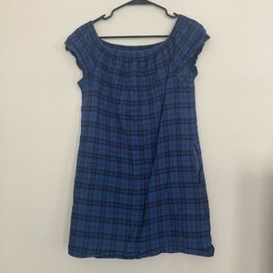 Plaid Madewell dress